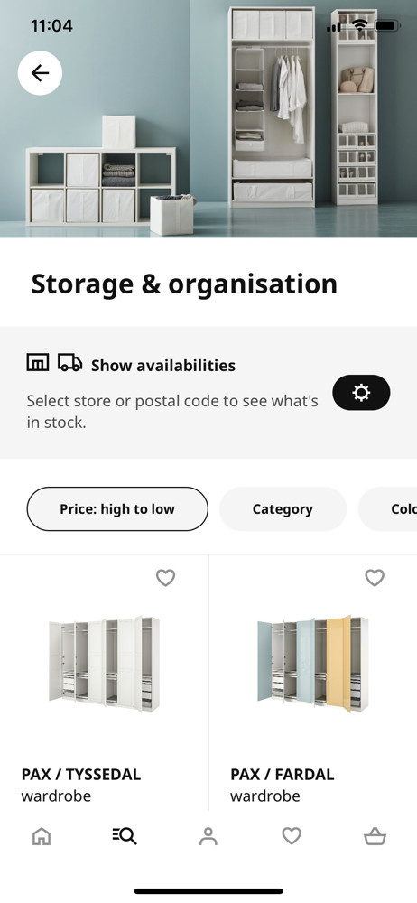 IKEA Category screenshot