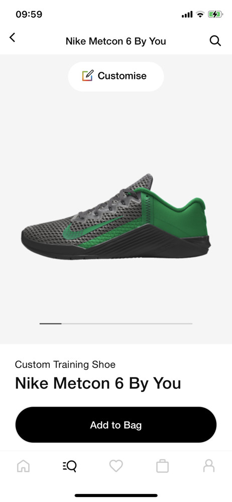 Nike Product detail screenshot