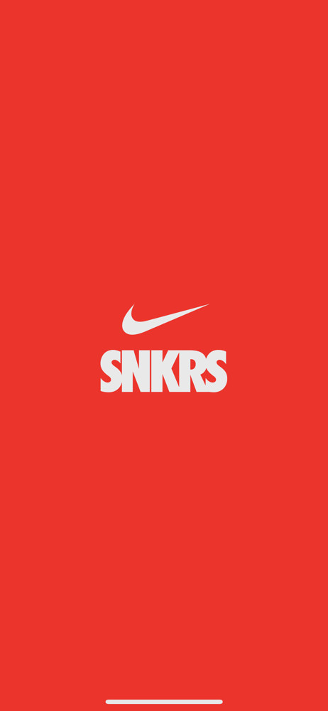 Nike SNKRS Splash screen screenshot